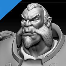 3d High model sculpt - Lycan Dota 2. Een project van 3D y Ontwerp van personages van David Martínez - 03.11.2015