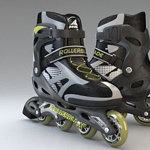Render de producto - Patines Rollerblade. 3D project by Ignacio Rusillo - 06.09.2015