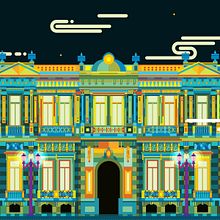 México, museo nacional de la máscara. Projekt z dziedziny  Architektura,  Manager art, st, czn, Design, Projektowanie graficzne, Trad, c i jna ilustracja użytkownika Erik Gonzalez - 26.05.2016