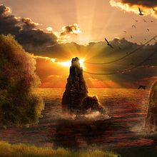 Matte Painting. Photograph, Traditional illustration, L, and scape Architecture project by Luis Molpeceres - 05.27.2016