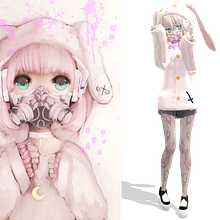 Goth Pastel Dibujo & En 3D (MMD). 3D, Animation, and Fine Arts project by mikulokilla - 05.29.2016