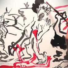 Tragèdia al Call. Tàrrega 1348. Traditional illustration project by Jaume Ribalta Batalla - 05.29.2016