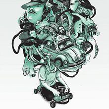 Café Tacvba/ Avalancha de éxitos. Traditional illustration project by Nori Kobayashi Seki - 05.30.2016