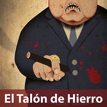 Ilustración de portada y maquetación de la novela El Talón de Hierro. Editorial Design, and Traditional illustration project by Jordi Rosich Montagut - 05.30.2016