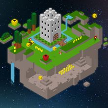 Super Mario Hexels World. 3D, Game Design, and Traditional illustration project by Victor Belda Ruiz - 05.30.2016