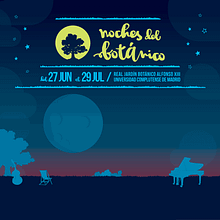 CARTEL NOCHES DEL BOTÁNICO (Y TODA LA GRÁFICA DEL FESTI). Br, ing e Identidade, Design gráfico, e Música projeto de Fico Camara - 31.05.2016