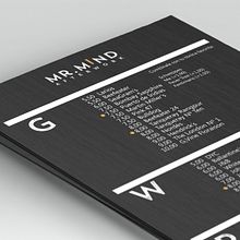 Mr.Mind | Dirección de Arte en la apertura de un singular modelo de negocio. Art Direction, Graphic Design, and Naming project by Aníbal Carbonero - 06.01.2016