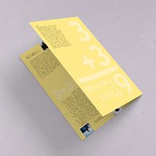 6 Musis Festival | Ejercicio diseño offline. Díptico. Un progetto di Design editoriale e Graphic design di Aníbal Carbonero - 01.06.2016