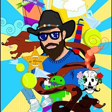 un cowboy surfista. Advertising project by Matilde Server Gómez - 06.01.2016