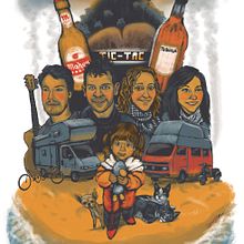Retrato en grupo. Traditional illustration project by Chema G. Baena Art - 06.02.2016