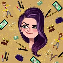 Selfportrait!. Character Design, and Traditional illustration project by Lorena Loguén - 06.05.2016