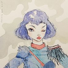 Cometa No. II (Tinta + Acuarela en Papel de Algodón).. Un progetto di Belle arti e Illustrazione tradizionale di Violeta Hernández - 06.06.2016