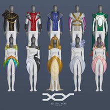 XY Digital Wear. Un proyecto de Diseño de personajes, Diseño de vestuario, Cine, Cine, vídeo, televisión e Ilustración tradicional de Parodi Paradise - 06.06.2016
