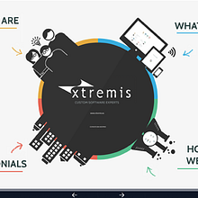 Diseño de presentación corporativa para Xtremis. Un proyecto de Diseño gráfico de Anna Llopis - 06.03.2016