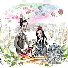 Jaime y Miriam. Un proyecto de Ilustración tradicional de inma martinez - 06.06.2016