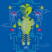 Creature from the black lagoon. Un progetto di Direzione artistica, Design, Graphic design e Illustrazione tradizionale di Erik Gonzalez - 07.06.2016