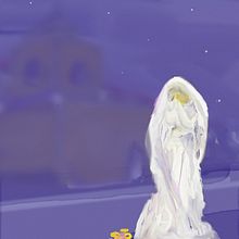 La llorona, ánima en pena. Fine Arts, Design, and Traditional illustration project by Valentina Urdaneta Urdaneta - 06.09.2016