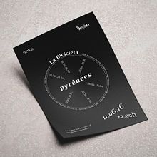 Pyrénées Poster (La Bicicleta DJ set). Art Direction, Graphic Design, T, and pograph project by Jesús Román Ortega - 06.09.2016