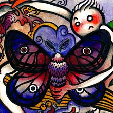 DisneyLanda: La polilla. . Traditional illustration project by Daniel Franco Delgado - 06.12.2016