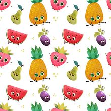 Tutti frutti party. Character Design, and Traditional illustration project by Marta García Pérez - 06.12.2016