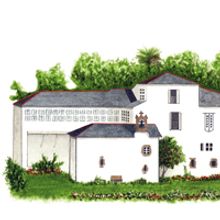 Invitación de boda y menú. Un proyecto de Diseño, Diseño gráfico e Ilustración tradicional de Marta Vivanco Otero - 02.07.2016