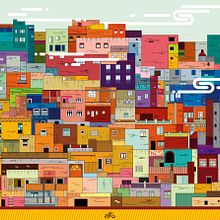 Callejones de Guanajuato. Projekt z dziedziny  Architektura,  Manager art, st, czn, Trad, c i jna ilustracja użytkownika Erik Gonzalez - 19.06.2016