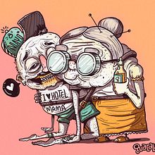 I LOVE HOTEL MAM. Un progetto di Character design, Graphic design e Illustrazione tradizionale di Guacala Studio - 19.06.2016