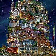 Culiacán, Camino a la Cima. Un progetto di Belle arti, Illustrazione tradizionale e Pittura di Fito Barraza - 20.06.2016