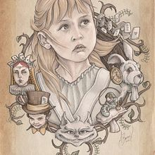 Alicia. Un proyecto de Bellas Artes, Dirección de arte, Diseño de personajes, Ilustración tradicional y Pintura de Fito Barraza - 20.06.2016