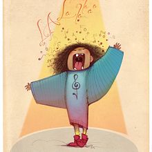 LA La la la a a..... Character Design, and Traditional illustration project by alicia borges - 06.21.2016