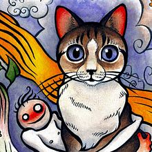 DisneyLanda: El gato. Fine Arts, and Traditional illustration project by Daniel Franco Delgado - 06.22.2016