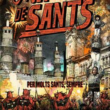 Festa Major de Sants (BCN) 2016. Un proyecto de Diseño gráfico e Ilustración tradicional de GERMáN MARCH - 21.06.2016