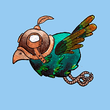 Pájaro volando. Un proyecto de Animación y Diseño de personajes de M Carmen Bazán Romero - 26.06.2016