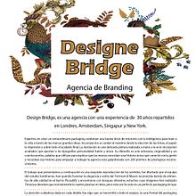 ARTICULO SOBRE LA AGENCIA DE LONDRES DESIGN BRIDGE Ein Projekt aus dem Bereich Verlagsdesign, Fotografie, Marketing und Werbung von Almudena Moya - 26.06.2016