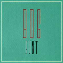 BDG Font. Presentación Ein Projekt aus dem Bereich T und pografie von J.J. Serrano - 27.06.2016