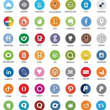 Pack 175 Flat Icons. Un proyecto de Diseño y UX / UI de Miguel Morales Abad - 20.03.2014
