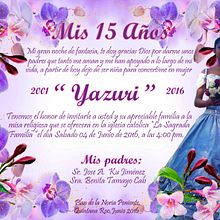 Invitación de XV años morado. Een project van Grafisch ontwerp van Samuel López Palomo - 29.06.2016