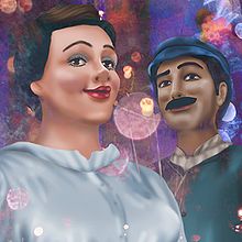 Propuesta de cartel para la Festa Major de Sants 2016. Un projet de Beaux Arts, Design , Design graphique et Illustration traditionnelle de Alex García García - 30.06.2016