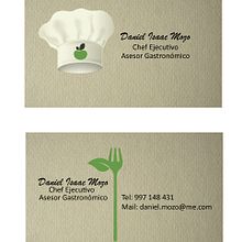 Tarjetas de Presentación - Chef de Comida Vegana. Design gráfico projeto de Atenas Román - 31.05.2016