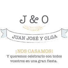 Invitación boda. Un proyecto de Diseño gráfico de Rocío González - 30.04.2016