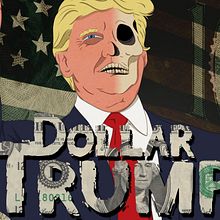 Dollar Trump. Projekt z dziedziny Projektowanie graficzne, Trad, c i jna ilustracja użytkownika Lucas Alves - 03.07.2016