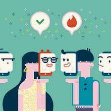 REVISTA ÏU (Club Ushuaïa). Tinder. Editorial Design, Traditional illustration, and Advertising project by Del Hambre - 07.04.2016