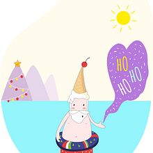 Santa -  Navidades de 40º  . Desain Grafis & Ilustrasi tradisional proyek oleh Melo Amarfil - 07.04.2016