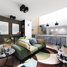 Apartament. Un progetto di 3D, Architettura e Architettura d'interni di santiago nuez fernandez - 05.07.2016