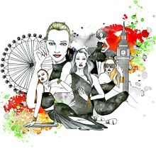 Joe´s London advertisement. Traditional illustration, and Social Media project by Raul Viera - 07.05.2016