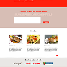 Traductor Itzulpen. Un progetto di Web design, Web development, Design dell’informazione, Graphic design, Gestione progetti di design, Naming, Tipografia e UX / UI di Maider Barrutia Unzueta - 01.02.2016