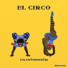 Los Contorsionistas - El Circo. Design, Character Design, and Traditional illustration project by Valentina Urdaneta Urdaneta - 07.08.2016