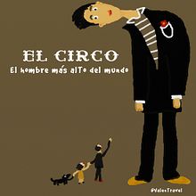 El Circo: El hombre más alto del mundo y La mujer barbuda. Design, Character Design, and Traditional illustration project by Valentina Urdaneta Urdaneta - 07.09.2016