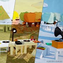 Las Estaciones Low -Blender 3d-. Un proyecto de 3D de Nacho Cruje Design - 10.07.2016