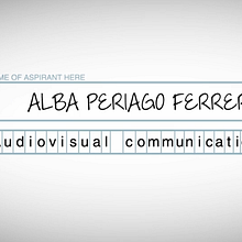 CV-MOTION GRAPHICS. Motion Graphics project by Alba Periago - 07.11.2016
